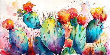 Flowering Cactus Garden 5 by ByNoukk