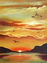 Zonsondergang op het meer van Marita Zacharias thumbnail