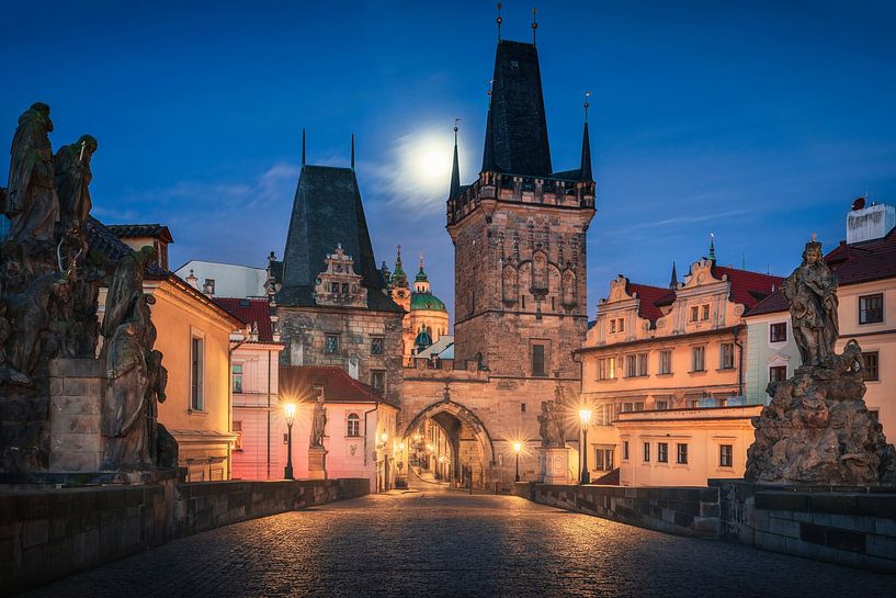 Vollmond in Prag von Arda Acar