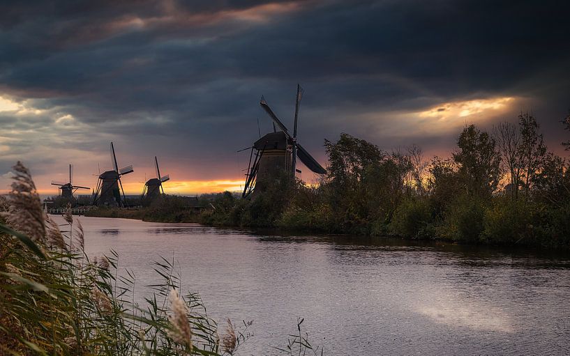 Molenkade Nederwaard, Kinderdijk von Mart Houtman