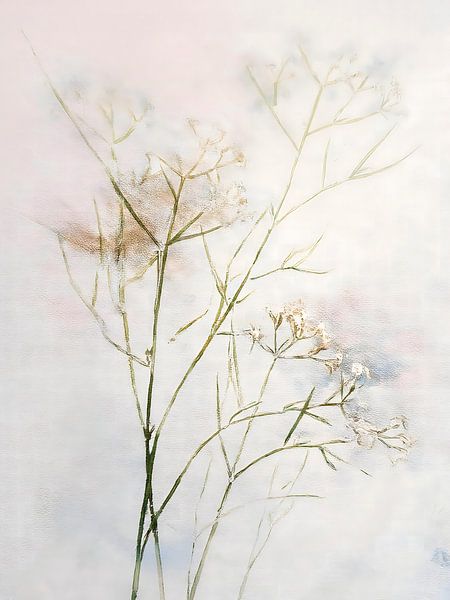 Serene Japandi painting: Dry grasses. Series: ZEN Art by Studio Pieternel