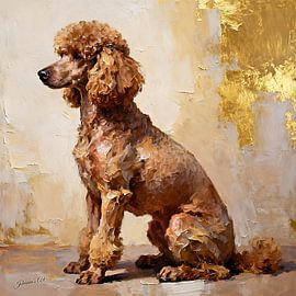 French Poodle by Johannas Art Creations