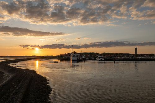 West-Terschelling in het avondlicht