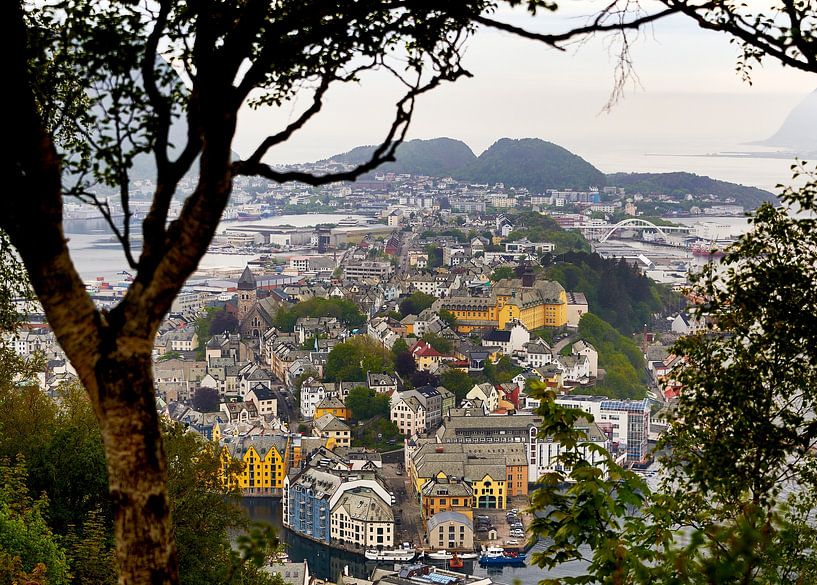 Vue sur Ålesund en Norvège par Stefan Dinse