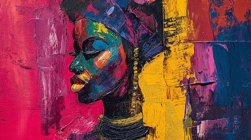 Afrikaanse Vrouw: Abstracte Schoonheid