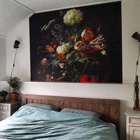 Customer photo: Jan Davidsz de Heem. Vase of Flower, as wallpaper