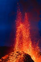 Lavafontein van de Fagradalsfjall vulkaan
