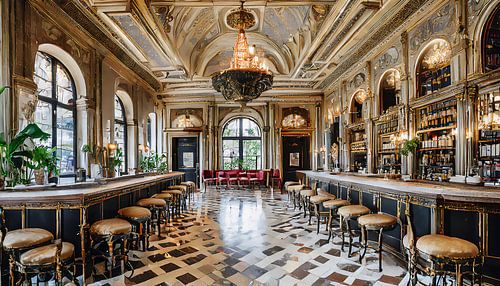 Luxe koffiebar met twee verdiepingen