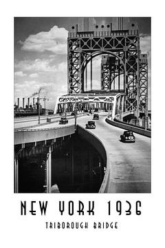 New York 1936: Triborough Bridge von Christian Müringer