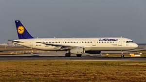 Lufthanse Airbus A321-200 Passagierflugzeug.