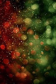 Warm Christmas Background with Light and Depth by Eva Lee