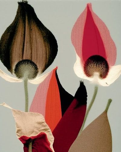 Abstrakte und bunte Blumen