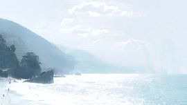 Ein verträumter Morgen in Monterosso in Italien von VenVision Art