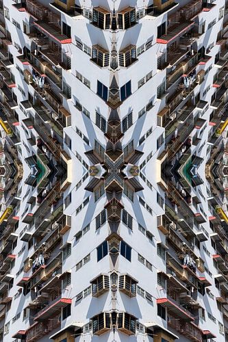 Symmetrische Architektur in Penang von Bas Potman