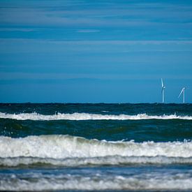 Windmolens aan zee - Wijk aan Zee van Case Hydell