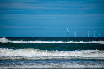 Windmühlen am Meer von Case Hydell