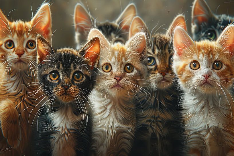 katten in en rondom huis van Egon Zitter