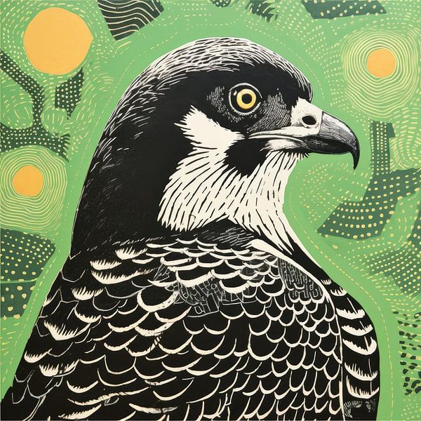 Whimsy Folk Falcon Profiel van Aloke Design