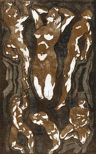 Komposition mit sechs Figuren