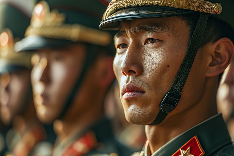 Portrait d'un militaire asiatique par Animaflora PicsStock