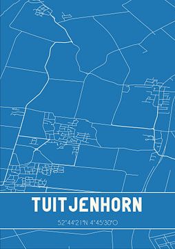 Plan d'ensemble | Carte | Tuitjenhorn (Noord-Holland) sur Rezona