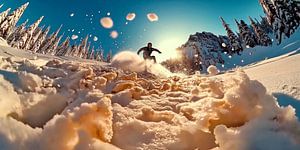 Winter Rush - Snowboarder en action