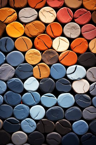 Kleurenspel in Kleivorm