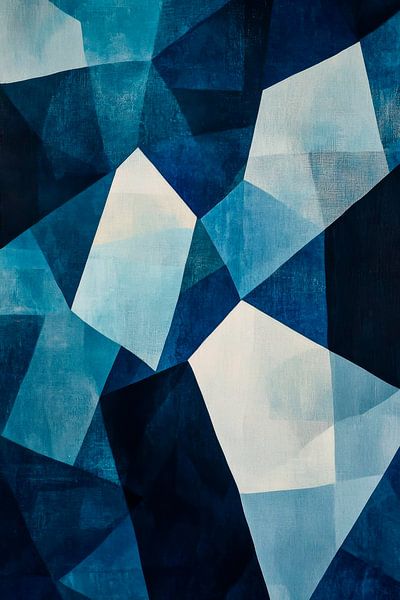 Blaues Muster von Poster Art Shop