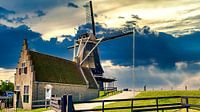 Meelmolen De Herder, Medemblik van Digital Art Nederland thumbnail