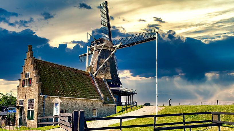 Moulin à farine De Herder, Medemblik par Digital Art Nederland