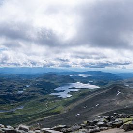 Panoramic view from Gaustatoppen in Norway by Matthias Korn