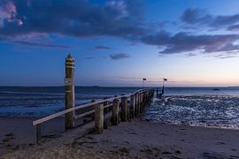 Footbridge in the last light by Denis Feiner