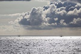 Fishing boats Wadden Sea