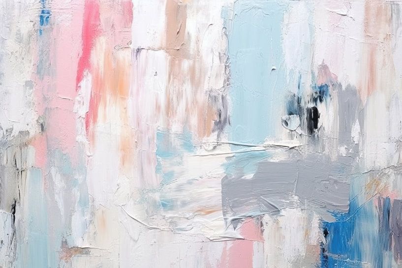 Schwebende Formen | Moderne Kunst. von Blickfänger Gemälde