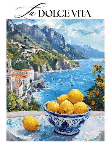 La Dolce Vita lemons, sea view