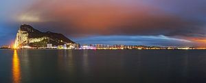 Gibraltar Panorama im Sonnenuntergang