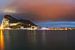 Gibraltar Panorama bij zonsondergang van Frank Herrmann