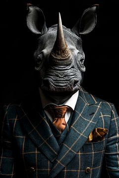 Wilde pakken - Neushoorn van Philippe HUGONNARD