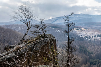 Rabenklippe et Brocken dans le Harz