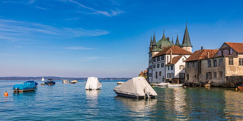 Panorama Turmhof in Steckborn am Bodensee - Schweiz von Werner Dieterich
