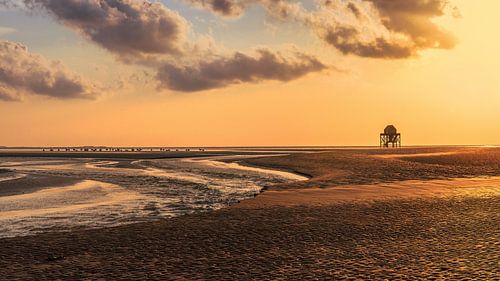 Een zomeravond bij het uitkijkpost De Kalkman op de Engelsmanplaat