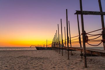 Pier of Vlieland in Texel by Marcel Derweduwen