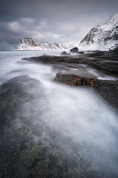 Arctische winter - Mooie Lofoten van Rolf Schnepp