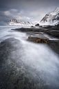 Arctische winter - Mooie Lofoten van Rolf Schnepp thumbnail