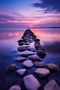 Blaue Stunde am Meer