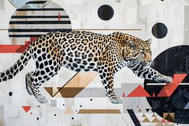Geometrischer Leopard von Poster Art Shop
