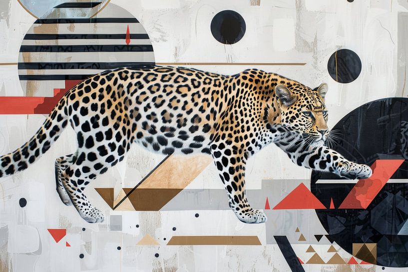 Geometric leopard by Poster Art Shop