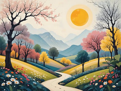 De weg naar de lente