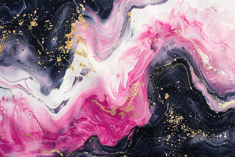 Suggestion de marbre dynamique rose et or par Art & Soul Creations