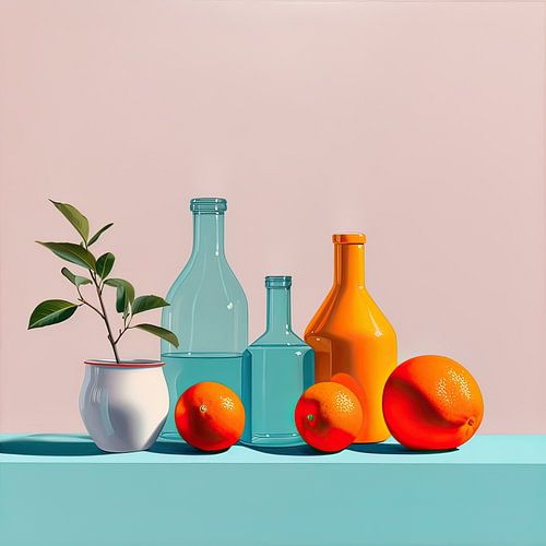 Chef über Chef | Malerei Küche | Modernes Stillleben